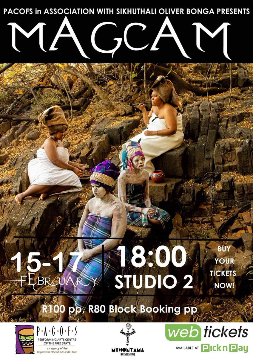 SportArtsCultur's tweet photo. ‘Magcam is a reimagination and reiteration of the untold unmatched heroics of the high matriarchs during the exodus of the South African baNtu’ – PACOFS
PACOFS is an agency of the Department of Sport, Arts and Culture.
#DSACAgency #PACOFS
@Pacofs_co_za https://t.co/TzbX0qrJCJ