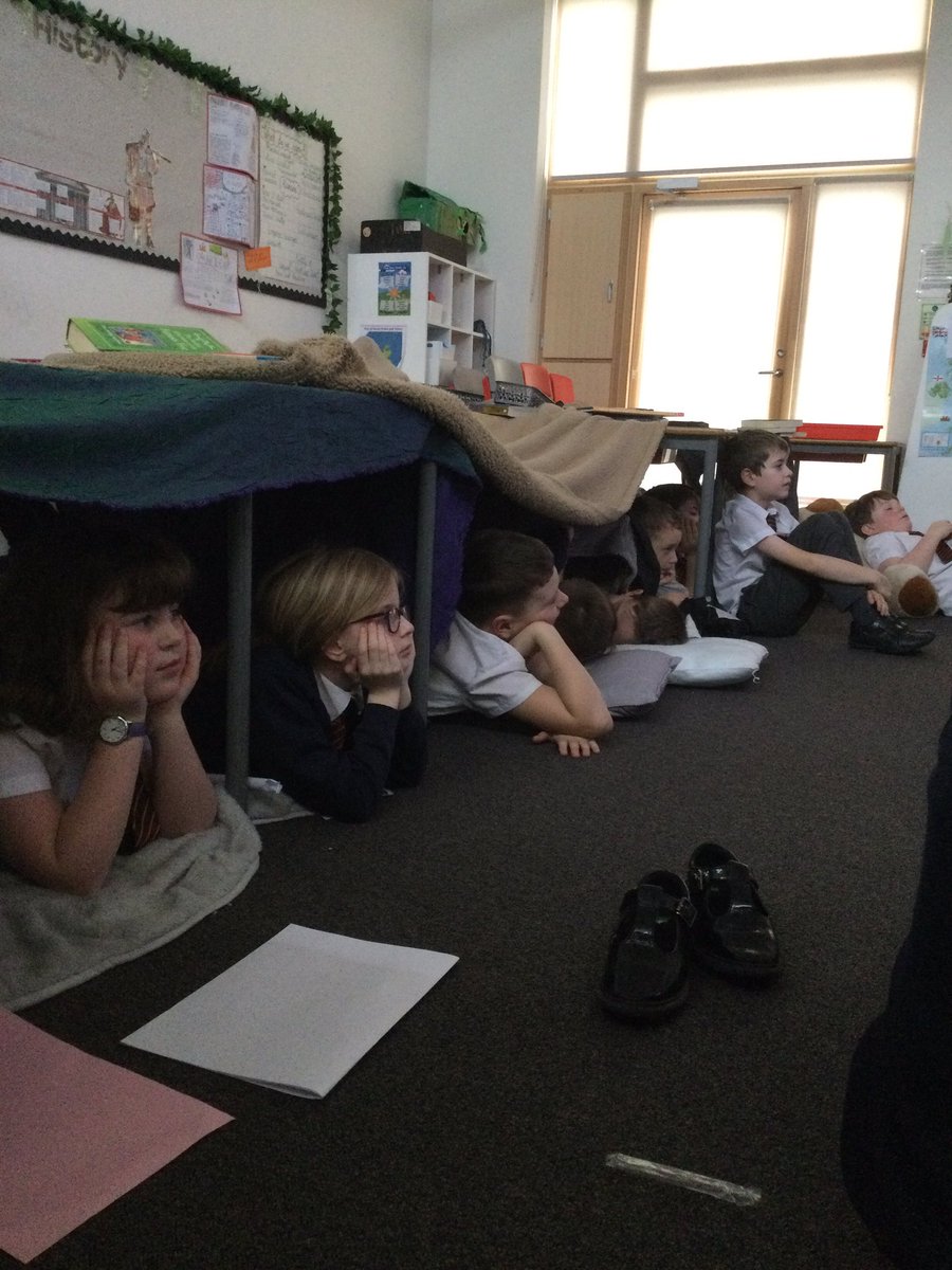SPMVCedar's tweet photo. A bit of den building for well-being day! https://t.co/brAdQRpwyJ