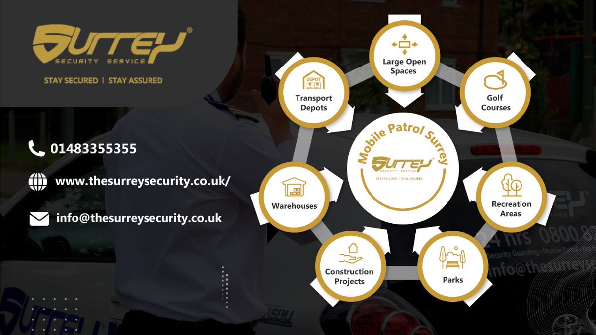 Our Mobile Patrol in Surrey specializes in safeguarding large open spaces, including golf courses, recreation areas, parks, construction projects, warehouses, and transport depots.
Trust our dedicated team to prioritize the safety of your assets.
#mobilepatrol