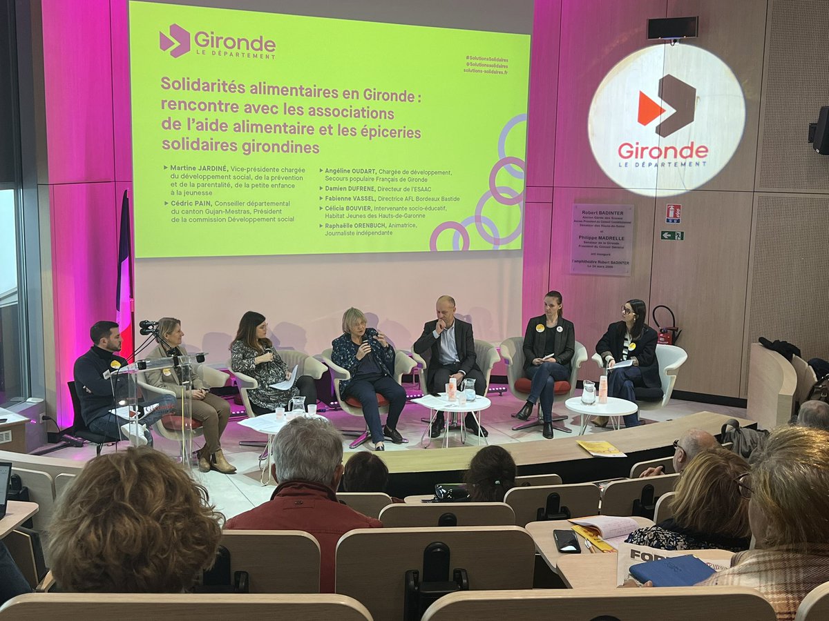 #SolutionsSolidaires | @JardineMartine aborde la question de la #solidarité alimentaire : « c’est quelque chose qui est ancré dans l’ADN de notre Département. Nous sommes le seul Département à avoir mis en place un réseau, on ne peut pas agir seuls. »