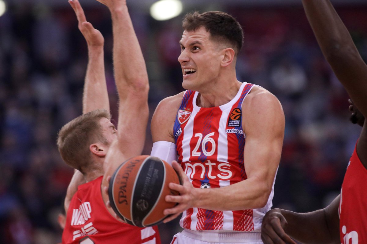1U - 🇪🇺 Nemanja Nedovic (CRV) Over 13.5 Points Bet365 (-115)

I misjudged his playing time last week and he was not very efficient scoring 21 points on 7/16 shooting.but that's elite volume. Crvena are one win away from the 12th spot and 3 wins back from the 10th spot.
 
Nedovic