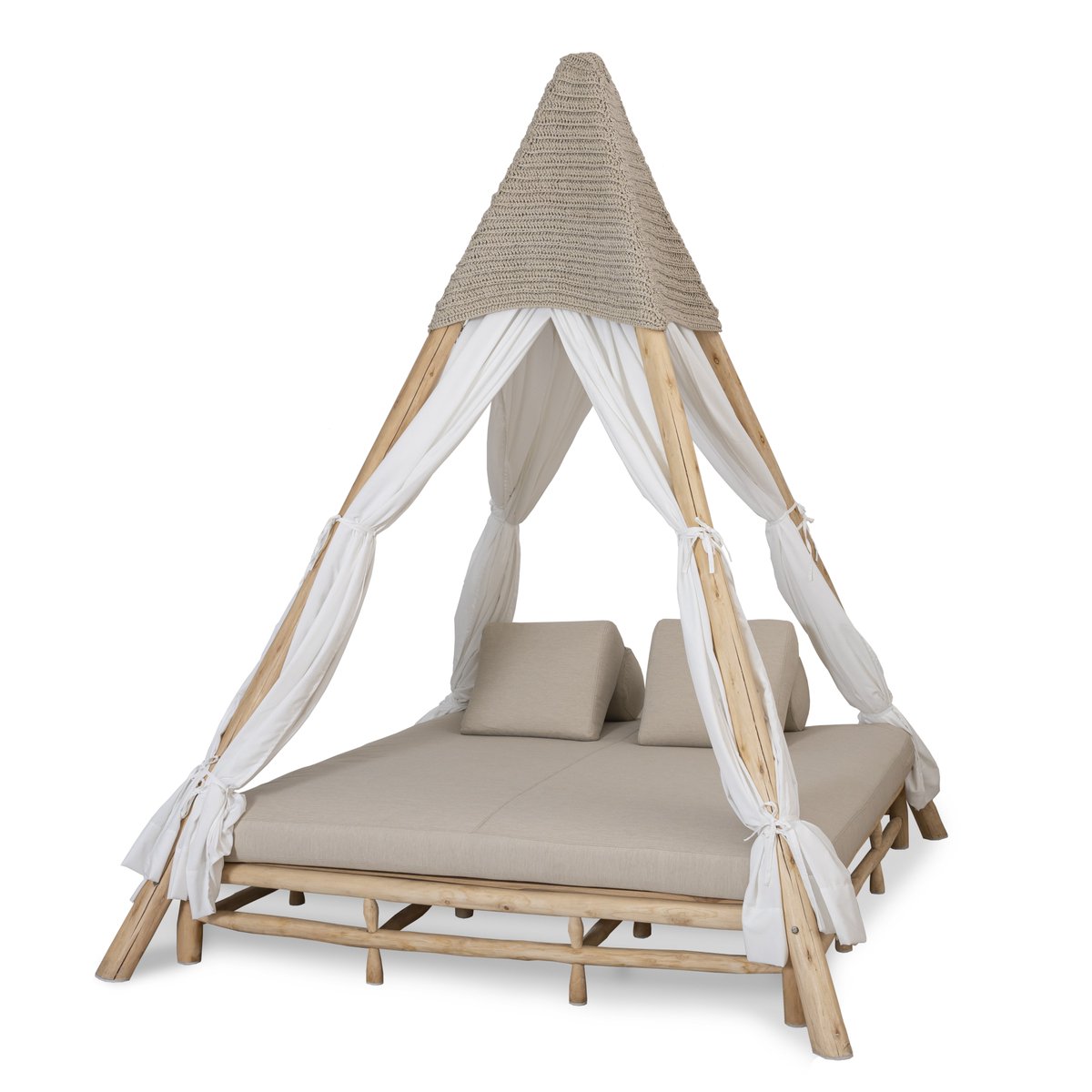 IFEX_Indonesia's tweet photo. ✨ Product Highlight by PT Milenium Studio (Booth BC015C, Hall B3C3)

Experience the epitome of outdoor luxury with our exquisite Macrame Gazebo. Crafted with teak branches and adorned with Macrame Olefin Outdoor Fabric, complemented by plush Cushions Olefin Outdoor. https://t.co/93Mao6ajV9