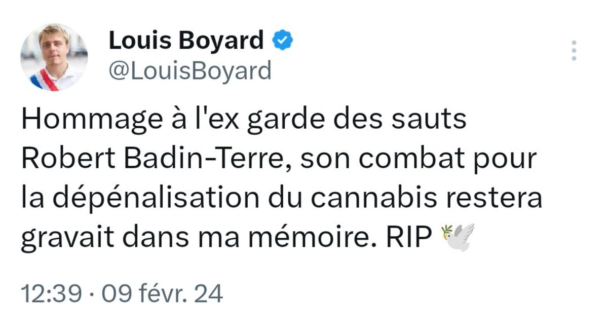🇨🇵 FLASH – Décès de Robert Badinter, Louis Boyard lui rend hommage et devient la risée de Twitter.
