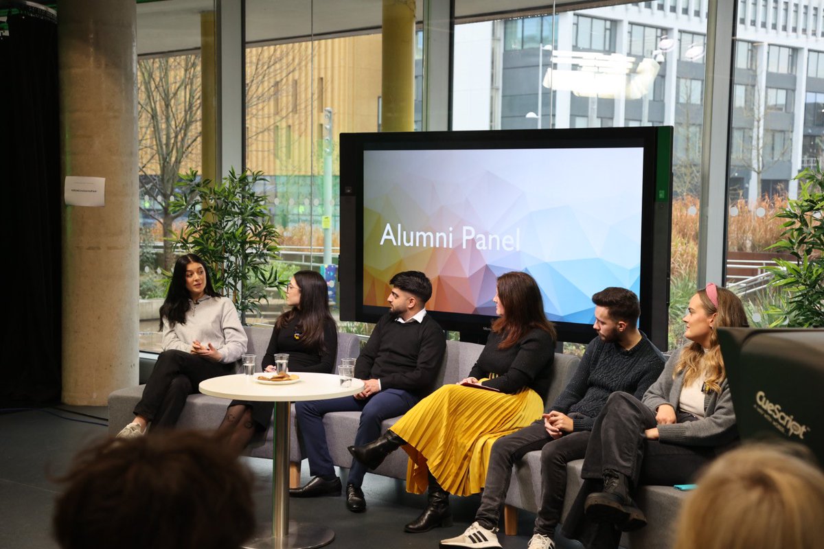 EsmeSpurling's tweet photo. .@covcampus @CU_Journalism alumni are back to share their experience, insights of the current  industry and top tips for current students ✒️ chaired by @McKez1954 #2024CovJournoFest

@jasmine_lorna19, @MarietaMarinov1, @kasimchauhan_ , @isaacjohnsonMEN, @daisy_twine #CovUni https://t.co/9xEzPCyl3R