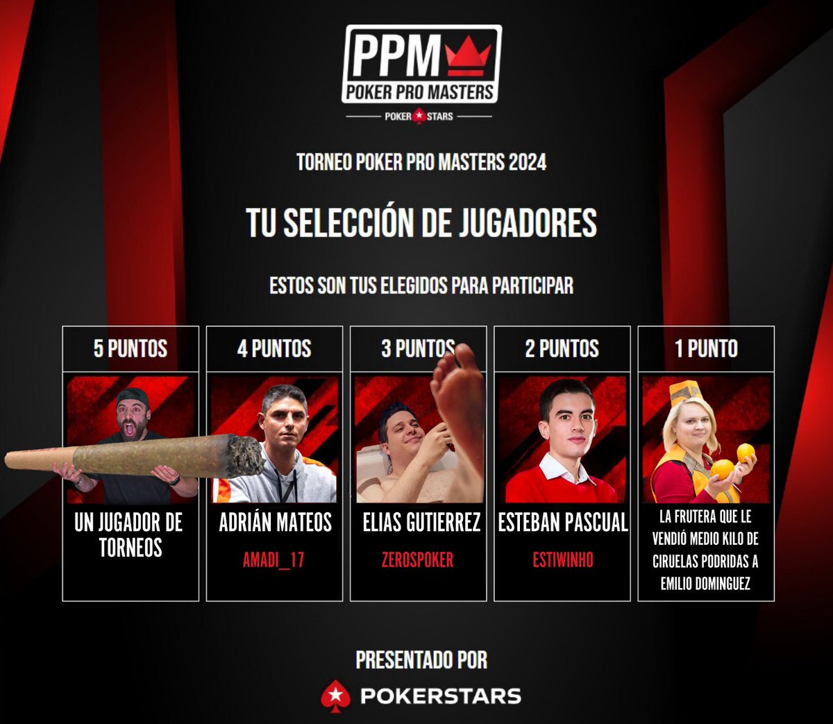 Muchos (nadie) me habéis pedido que comparta mis votos para este <a href="/pokerpromasters/">Poker Pro Masters 👑</a> así que aquí los tenéis.