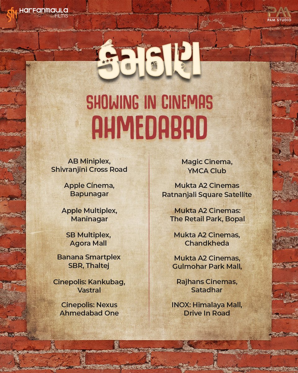 HarfanmaulaF's tweet photo. 📷તોફાન, ધાંધલ અને ધમાલ📷
The laughter riot has successfully entered into Week 2 📷!

Book your tickets now, if you still haven’t watched the total family entertainment— KAMTHAAN 📷

To Book Tickets Click on the Link - https://t.co/9YdmpG7zzL https://t.co/tRLTLQ6bVE