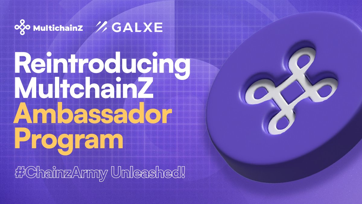 MultichainZ_'s tweet photo. EXCITING NEWS! 📣

The MultichainZ Ambassador Program is back and better, now available on @Galxe 🤯

Join the elite ranks of the #ChainzArmy and play a key role in shaping the future of DEFI 🛡️

Don’t miss out on this opportunity to earn rewards and make a difference!

Join here 👉https://t.co/L8PkEwvZLF