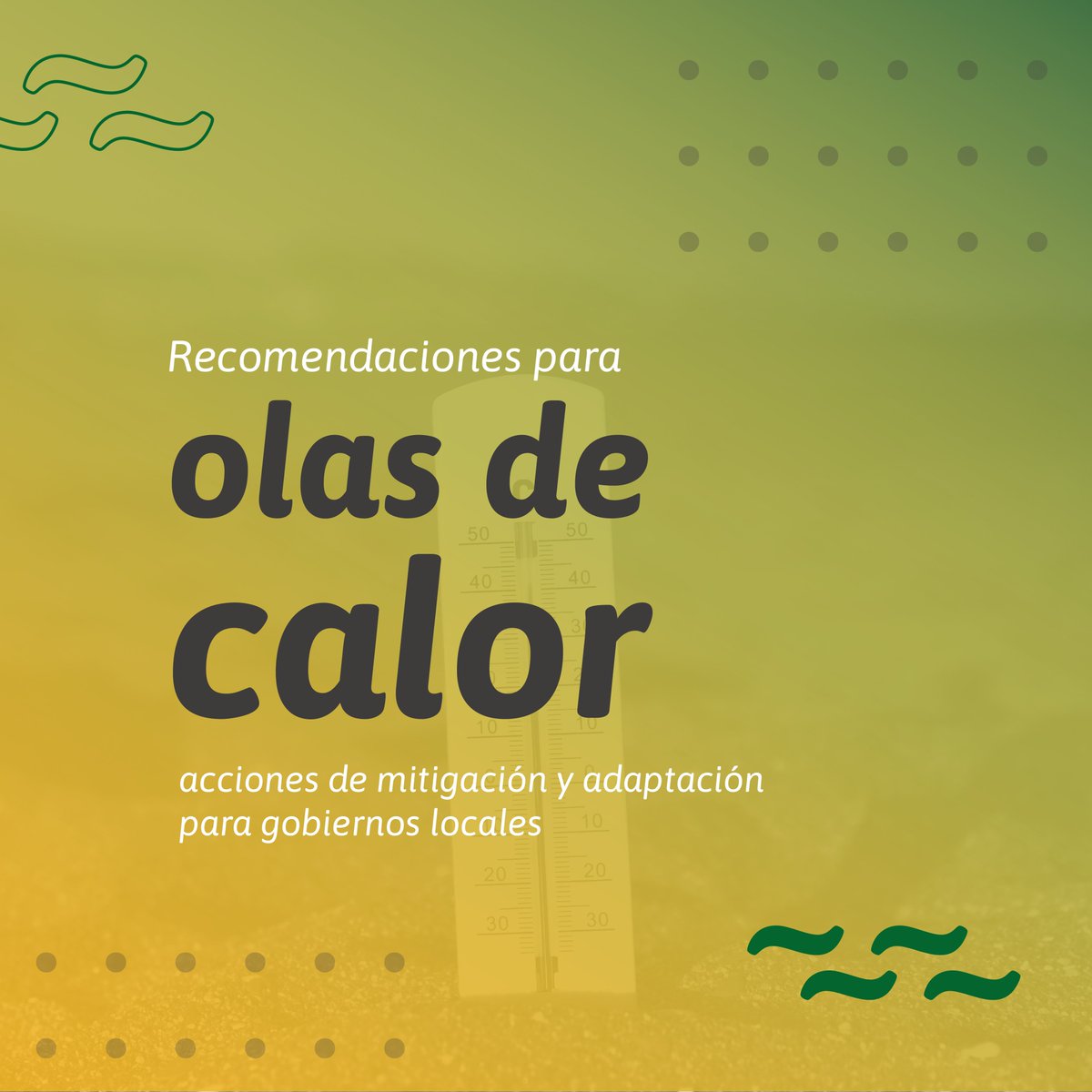 ramcc_ar's tweet photo. ✅ Recomendaciones para afrontar la #OladeCalor que transita Argentina 🥵🌡

 ¿Qué acciones pueden tomar los gobiernos locales?
Traemos acciones de mitigación y adaptación para afrontar las Olas de Calor 🧵

➕recomendaciones ▶️https://t.co/KCgDUcG2ti
#RAMCC2024 #MunicipiosRAMCC https://t.co/wF2fLpbh6D