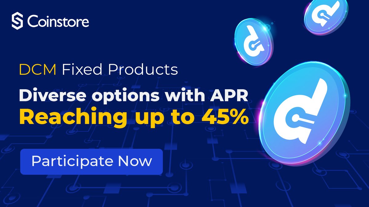 🌟 Introducing: DCM Fixed Product 🌟 💰 Explore the range of DCM options and achieve an APR of up to 45%! 💰 🚀 Secure your investment in DCM with a fixed-term plan and witness substantial growth. 🚀 📆 Subscription Period : 2024.2.09 18:00:00 (UTC+8) - 2024.3.09 17:59:59…