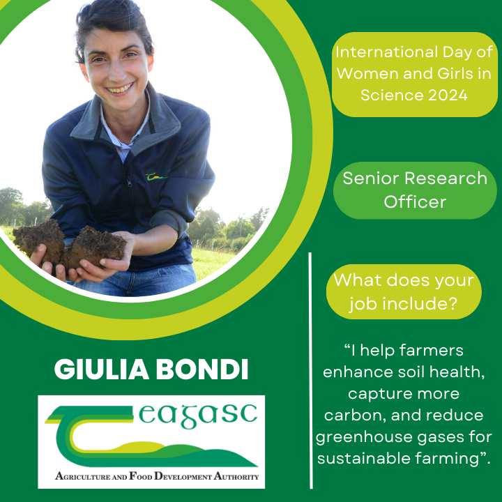 Join Teagasc in celebrating the International Day of Women and Girls in Science on #February11. Giulia Bondi is a Senior Research Officer at Johnstown Castle Research Centre.
Find out more bit.ly/3HOXmZ2
#WomenInScience #Teagasc <a href="/UN_Women/">UN Women</a>