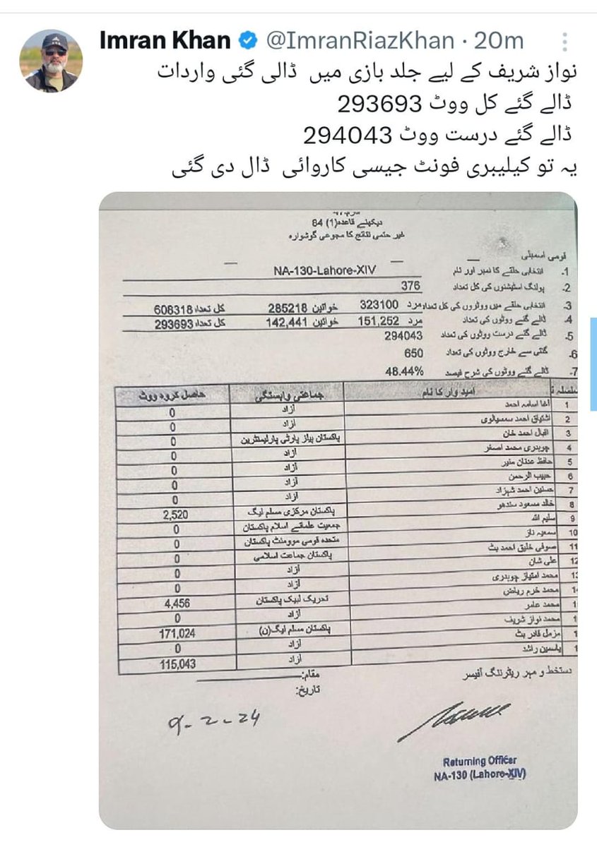 redxfame's tweet photo. Wasted 47 billion of economically drained country Just to do this.👇
#Imran_Khan
#ووٹ_پر_ڈاکہ_نامنظور
#ووٹ_چوری_نامنظور
#Election2024pakistan
#ElectionResult https://t.co/zvXsg1XfgW