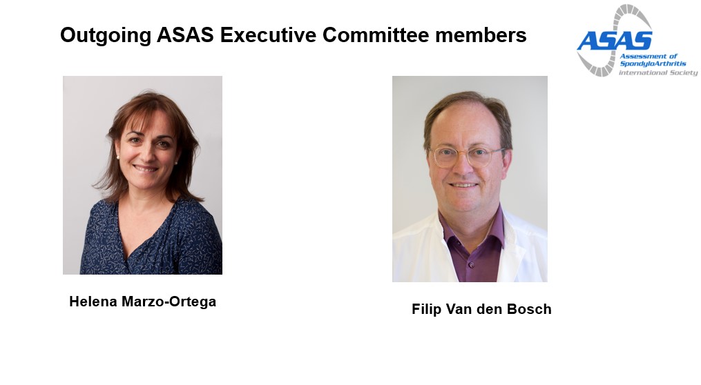 We thank outgoing ASAS Executive Committee members for their service: Helena Marzo-Ortega and Filip Van den Bosch