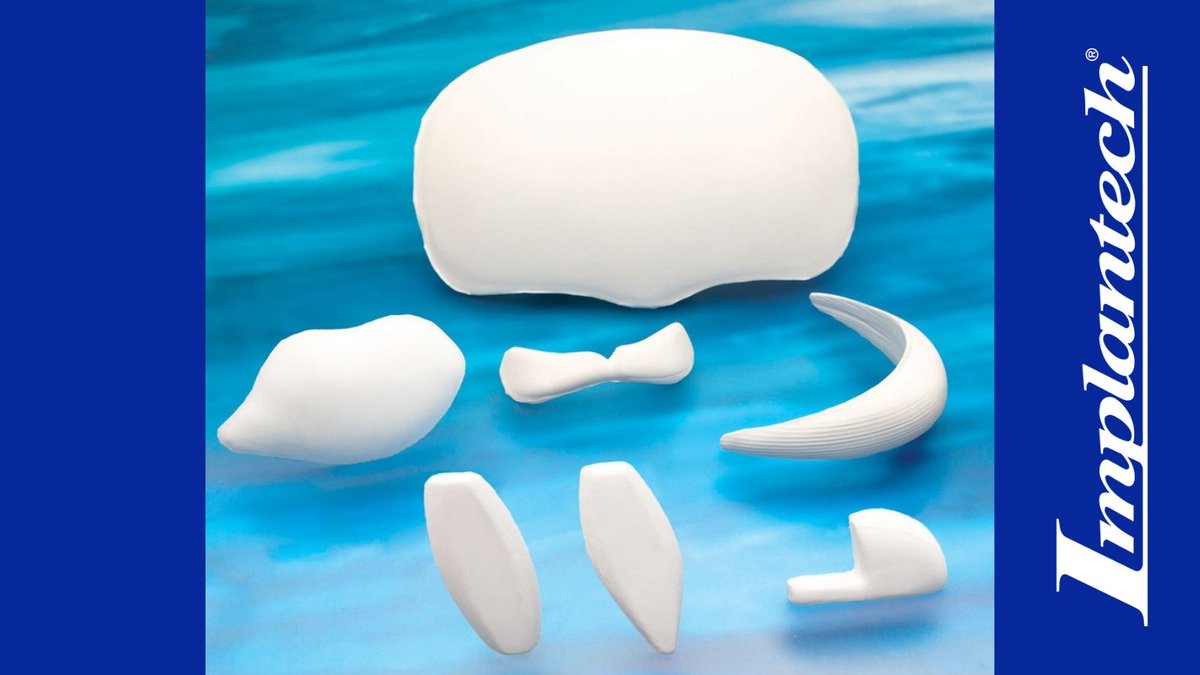 This is our latest range of facial implants – our solid ePTFE Facial Implants. Comprised of solid yet supple ePTFE, these implants feature a microporous nature that permits tissue in-growth.  This proven biomaterial minimizes the risk of movement. #implantech #