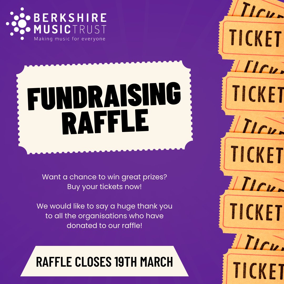 berksmusictrust's tweet photo. The money raised from this raffle will would not only help us raise the necessary funds to continue our work, but it would also help raise awareness about the importance of music in our community!

Click here to read more and purchase raffle tickets https://t.co/H3IpwDluEf https://t.co/c4l6dTKtHY