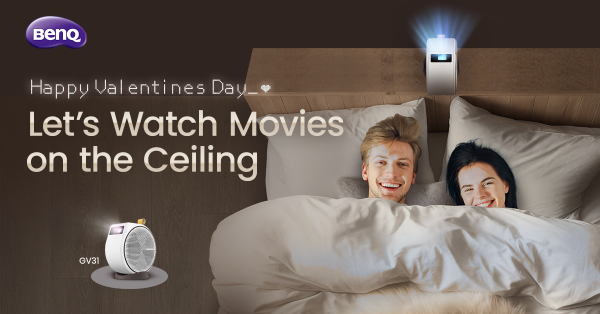 💕Celebrate love with the BenQ GV31 this Valentine's Day!💕 Elevate your evening with enchanting romantic movies. GV31 adds a unique touch, perfect for a starlit movie night or a cosy romantic series. Create lasting memories with cinematic magic. 💖🎥 #ValentinesMagic 🎦 1080P…