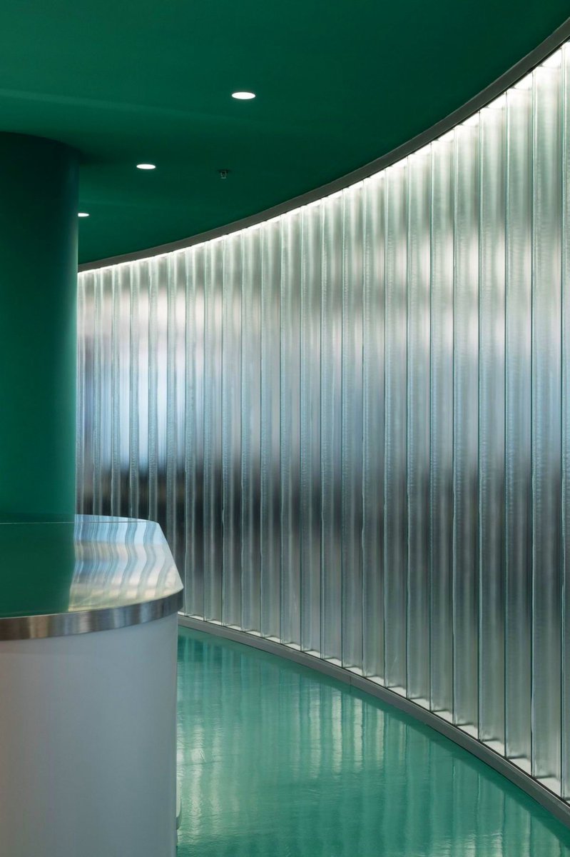 Very into frosted glass making a comeback in interior design
