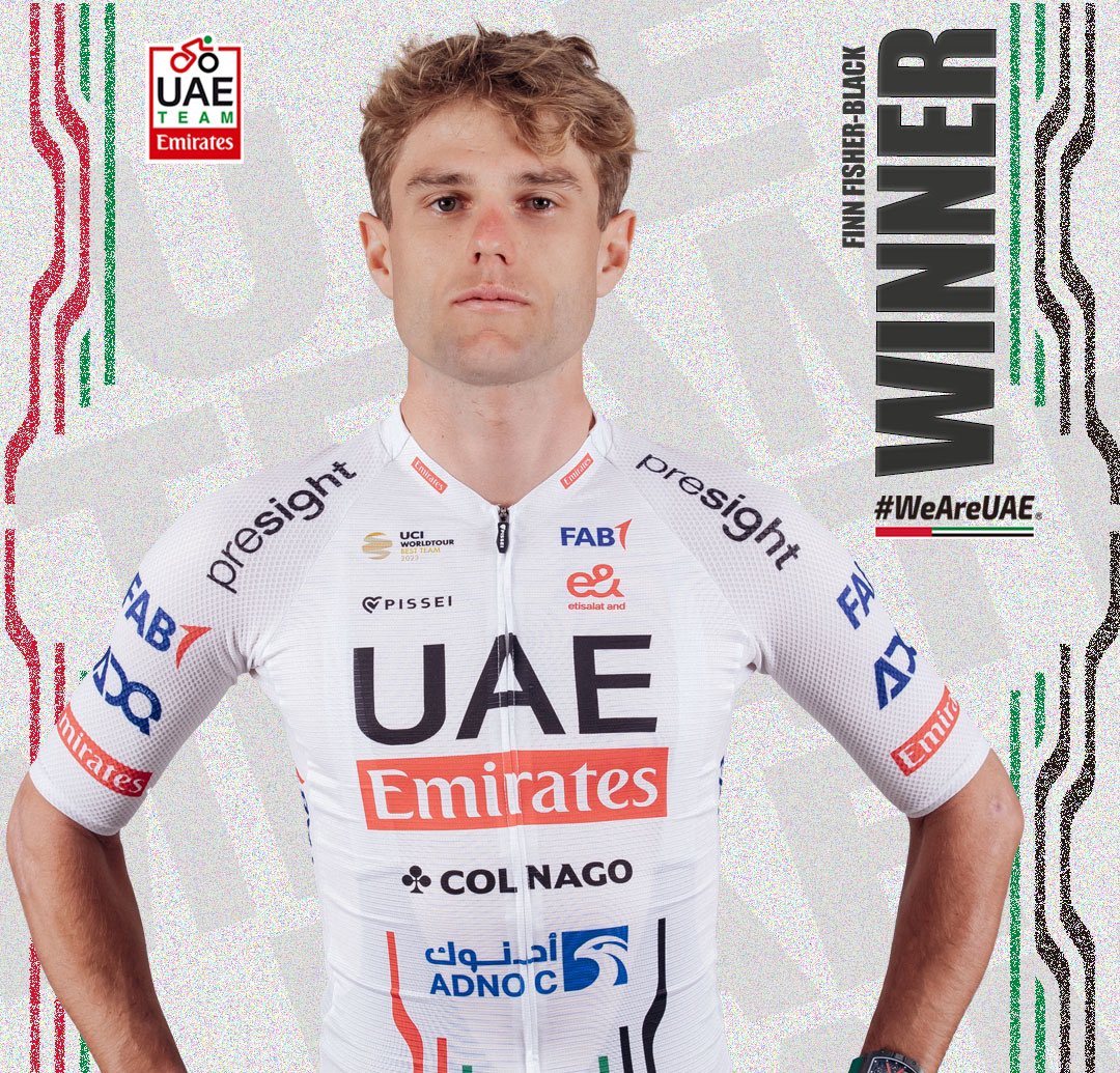 🥇🎉 YES!!! <a href="/finnfisherblack/">Finn Fisher-Black</a> takes the win #MuscatClassic 🇴🇲 after a late solo attack!

Bravo Finn💪💪💪

#UAETeamEmirates #WeAreUAE