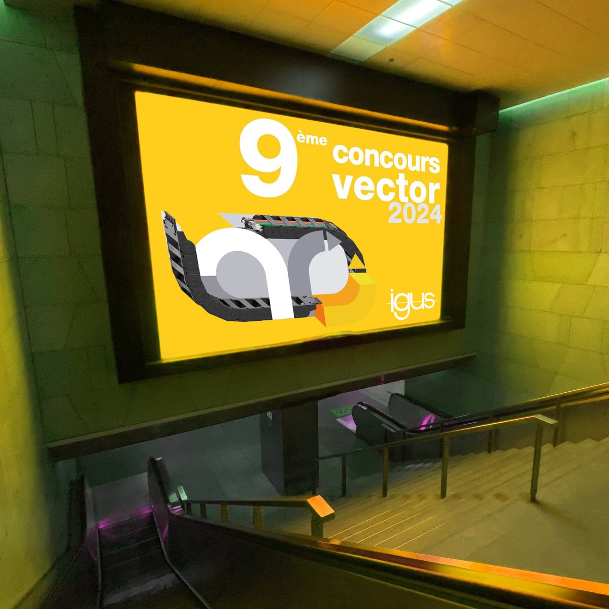 ⏳​C'est le dernier jour pour participer au #concours vector 2023 ! Cette #compétition qui a lieu tous les deux ans, récompense les #applications les plus ingénieuses utilisant une #chaîne porte-câbles en #polymère igus 👇 
urlz.fr/otwQ