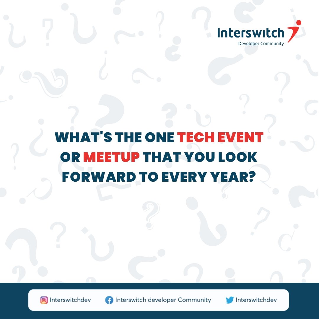 InterswitchDev's tweet image. It's finally Friday Devs! Share your answer in the comments below. 😄
Ps: 🎉We will be hosting a grand developer party really soon.
#interswitchdeveloper
#interswitchdevelopercommunity
#developercommunity