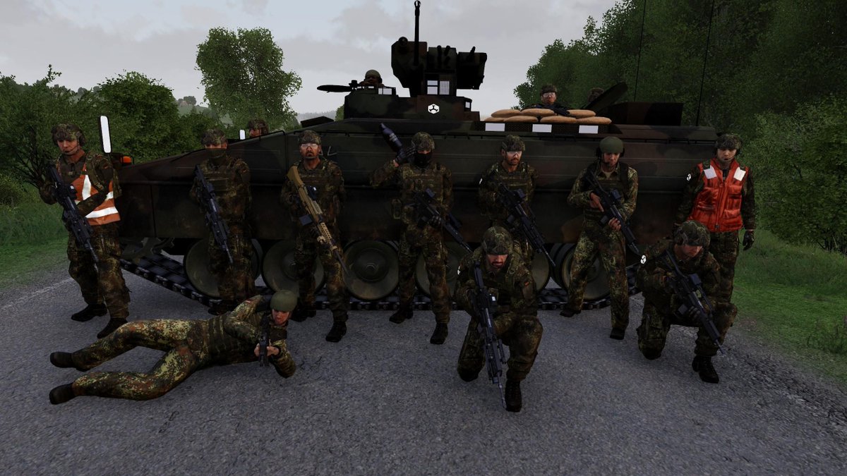 TTT_Arma's tweet photo. 🚀 Diese Woche fand die SGA Mechanisierte Infanterie statt! Ziel: Praxisnahe Vermittlung der #Grundlagen und #Training der Abläufe im TTT. Kurze Theorie, große Übungslagen mit Fokuszielen. 💪 #MechInf #Arma3 https://t.co/By9i8r2Zb8