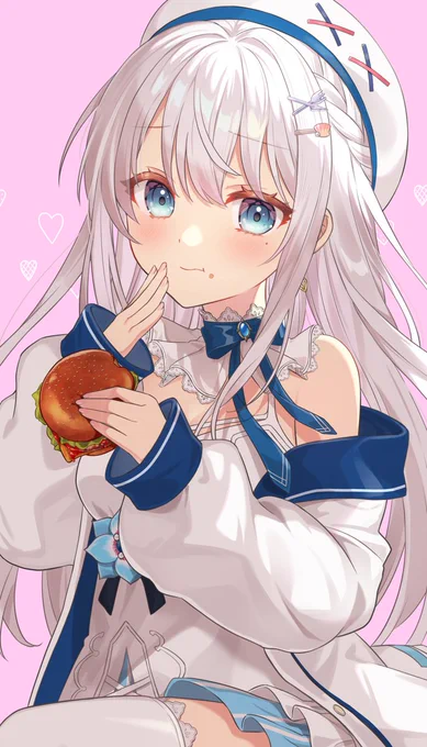 commissionSkebリクエストありがとうございました個人VTuberの凪乃ましろさんを描かせていただきました!また機会があればよろしくお願いします#凪のキャンバス#Skeb #Commission 