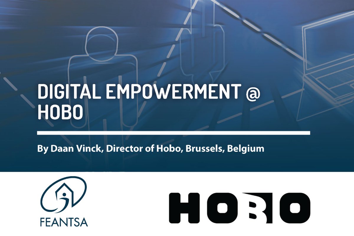 FEANTSA's tweet photo. Launching 'Digital empowerment @ HOBO' by Daan Vinck, Director of Hobo 🇧🇪
👩💻Providing an example of how services can help prevent the further marginalisation of those experiencing homelessness in an increasingly #digitalised society
Read now: 🔗https://t.co/hHOM75OxNY https://t.co/z2RwpKVhF4