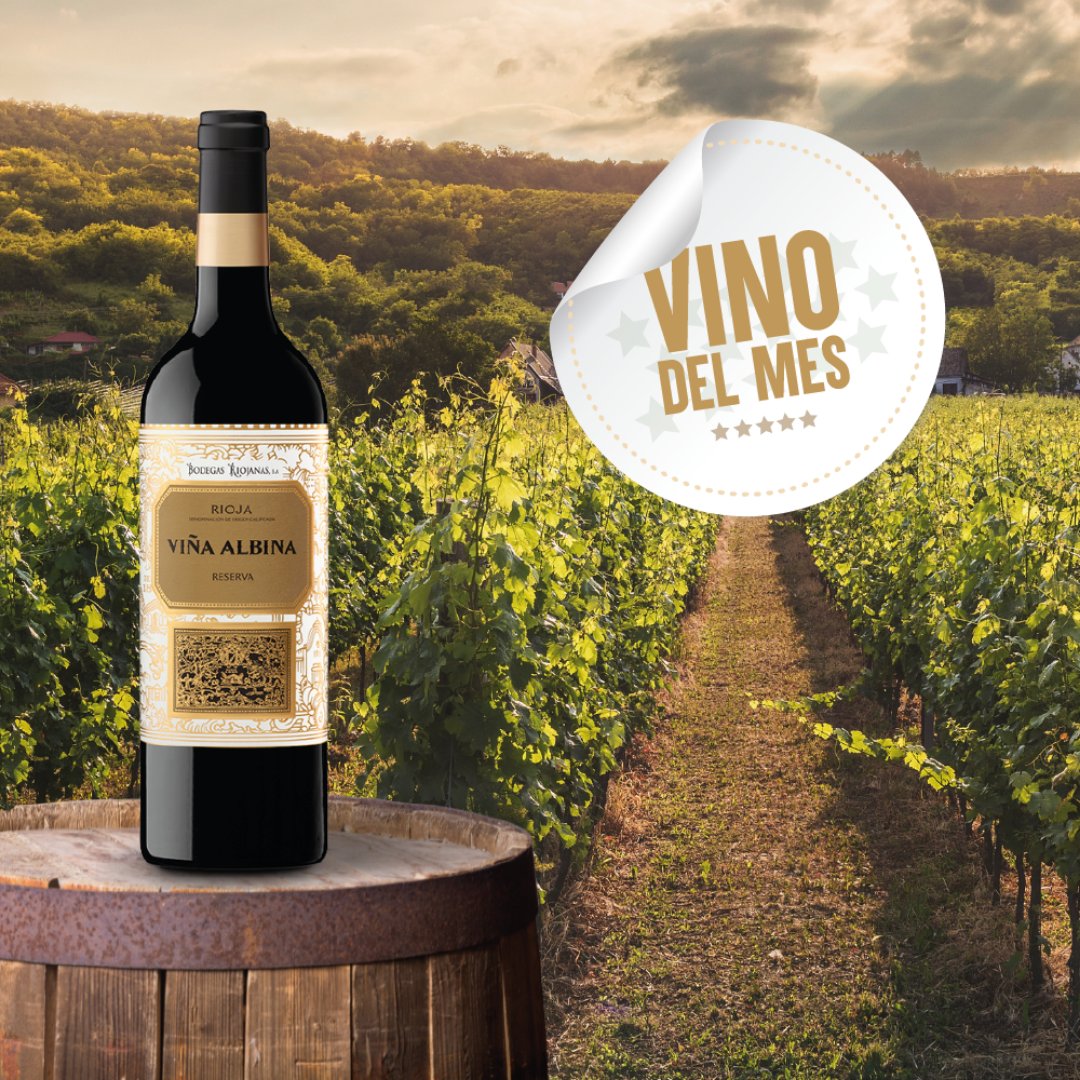 🍷 El primero de nuestros vinazos en llevarse la mención de #vino del mes de Febrero es nuestro #ViñaAlbina #Reserva

¿Lo has probado ya? 🤔 bodegasriojanas.shop/vina-albina/vi… 

#Bodegasriojanas #elaborarvino #vinosdecalidad #producirvino #vinotinto