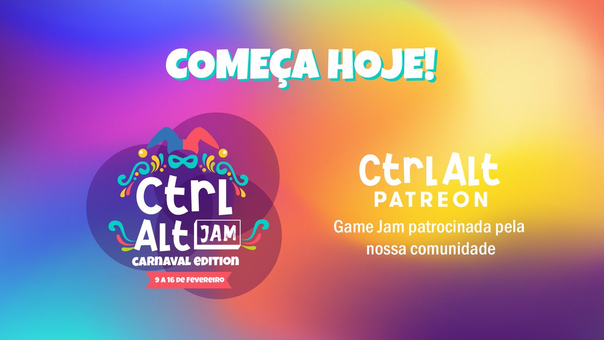 ctrlaltjam's tweet photo. "De ladinho, coraçãozinho
Manda beijinho pra quem tá programando" 🎉😂
Já são mais de 170 inscritos na CTRL ALT JAM - Carnaval Edition!
Bora que ainda da tempo de participar! Vem pro bloquinho da CTRL ALT! 🎉
#ctrlaltjam #indiedev #gamedev #games https://t.co/dofvFMnYQb
