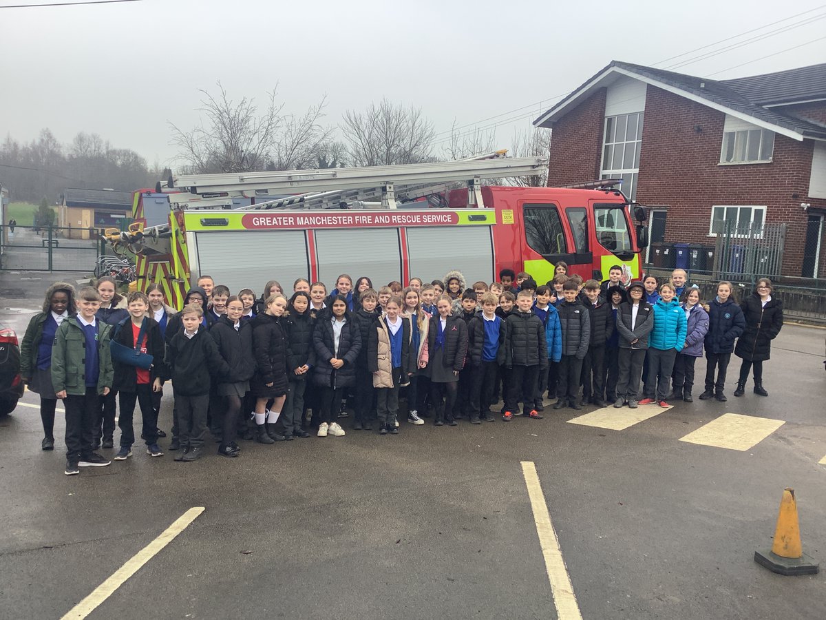 MissHarrisYTP's tweet photo. Year 6 were lucky enough to have a visit from Greater Manchester Fire and Rescue Service today who taught us how to perform CPR is there was ever an emergency. The training was really interesting and interactive @manchesterfire https://t.co/DrKSFPkEe0