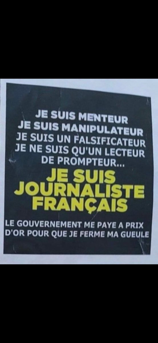 Juanped08930435's tweet photo. @Carene1984 @PinsolleT Le journalisme est en état de mort cérébrale en France. 
#MacronDestitution https://t.co/amZlneVkQQ