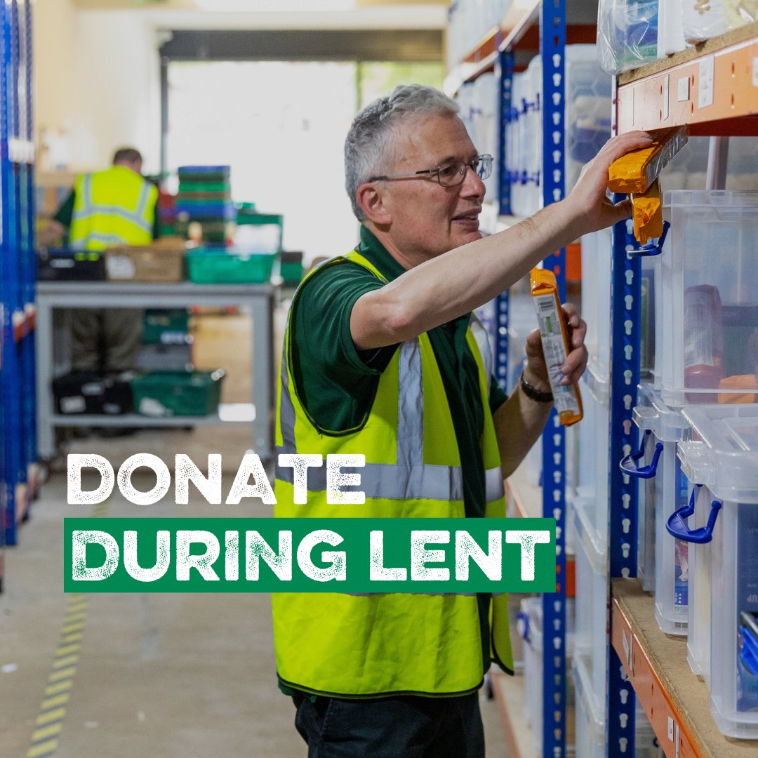 Lent starts on 14th February 2024 for six weeks.

Instead of giving something up for Lent, why not give something!

We would appreciate anything off our food list as these items are in short supply. 💚💚