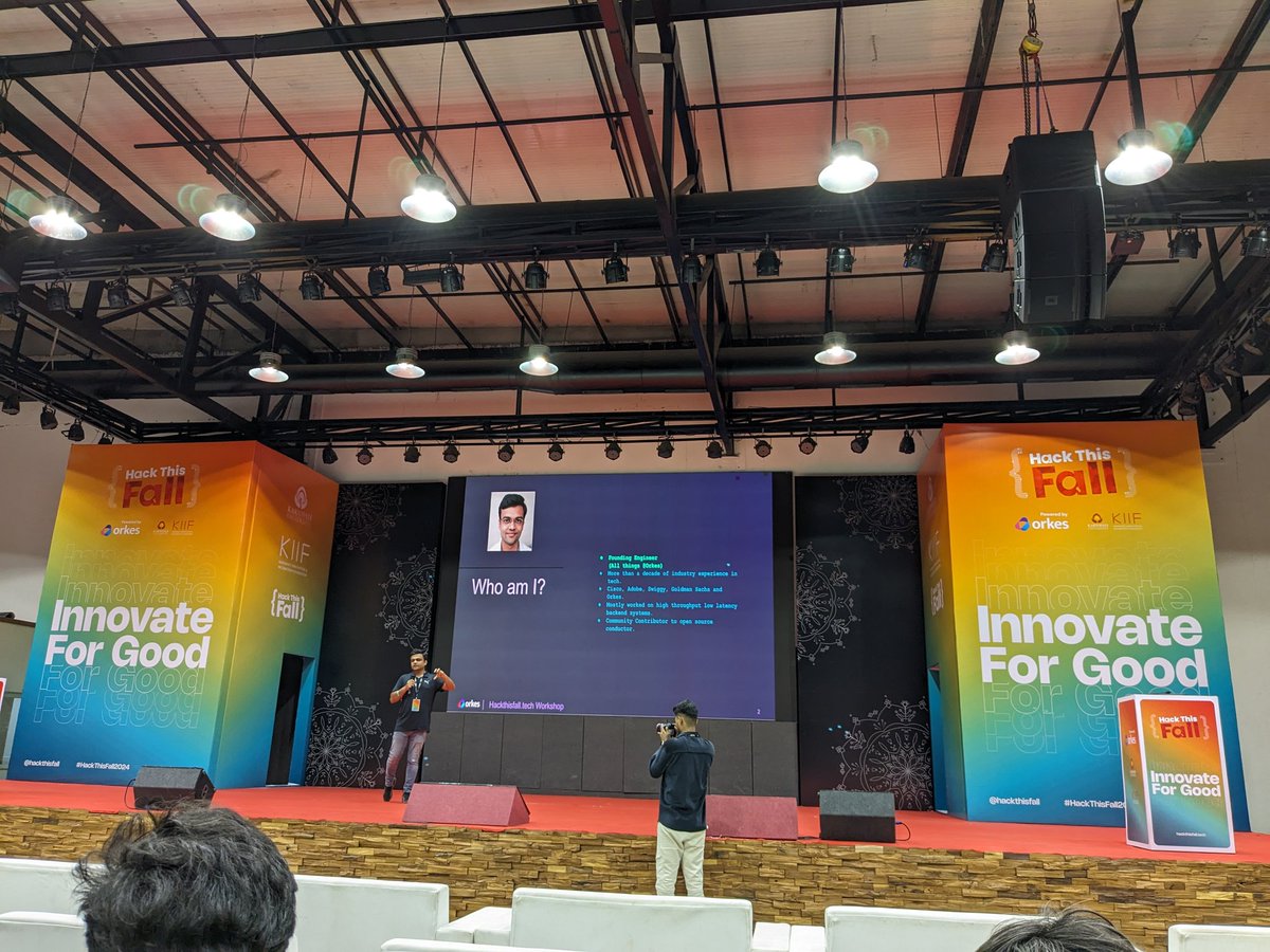 AtharvaWerulkar's tweet photo. And it started ๐
With Orkes keynote ๐ and workshop ๐ป
@orkesio @hackthisfall
#HackThisFall2024
#HTF24 #hackathons https://t.co/QVCAQGUixc