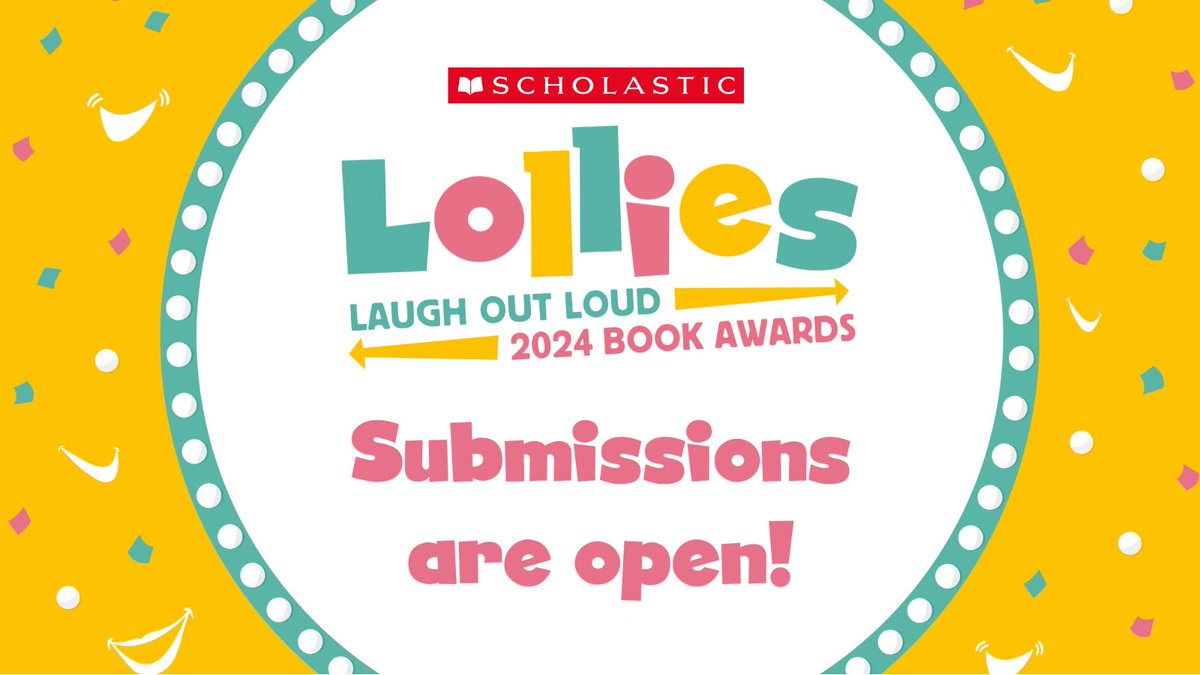 📢Calling all publishers!📢 We are now accepting submissions for the Lollies 2024 for books published in 2022. If you've got a funny children's book or two, then make sure to submit them before the 1st March 2024! Find out more: shop.scholastic.co.uk/lollies/enter-…