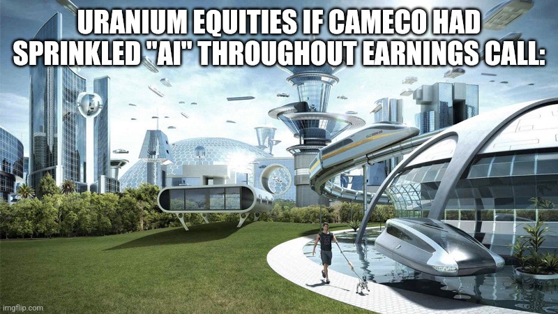 Give the ppl what they want, Glitz 

"60% uraniumGPT-grade deposits will come online for LT contracts in 2024"