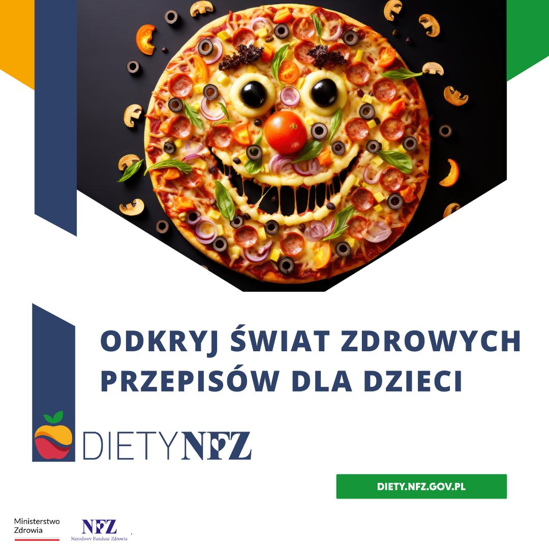 NFZ_Bydgoszcz's tweet photo. Dziś Międzynarodowy Dzień Pizzy🍕
Jak pizza- to tylko👉#zdrowa wersja- zrobiona z dziećmi, wyłącznie ze świeżych produktów🍅🥬🧅.
Odkryjecie nowe smaki, jak i zdrowsze wersje znanych dań.
Gdzie szukać inspiracji?👉Oczywiście, że na #DietyNFZ
@MZ_GOV_PL @NFZ_GOV_PL https://t.co/akxnXJ71pB