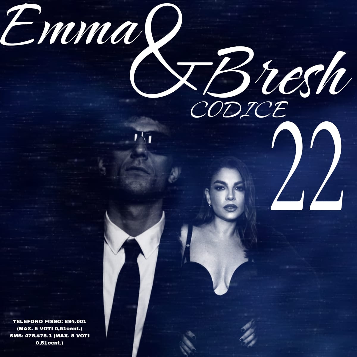 real_apm01's tweet photo. QUESTA SERA, CON IL “CODICE 22”, SI ESIBIRANNO #EMMA E #BRESH CON UN MEDLEY DELLE CANZONI DI #TIZIANOFERRO SUL PALCO DI #SANREMO2024. 🤍🫧

PRONTI A TELEVOTARE? 

#SANREMO #SANREMO24 https://t.co/QpI3M1aWdL