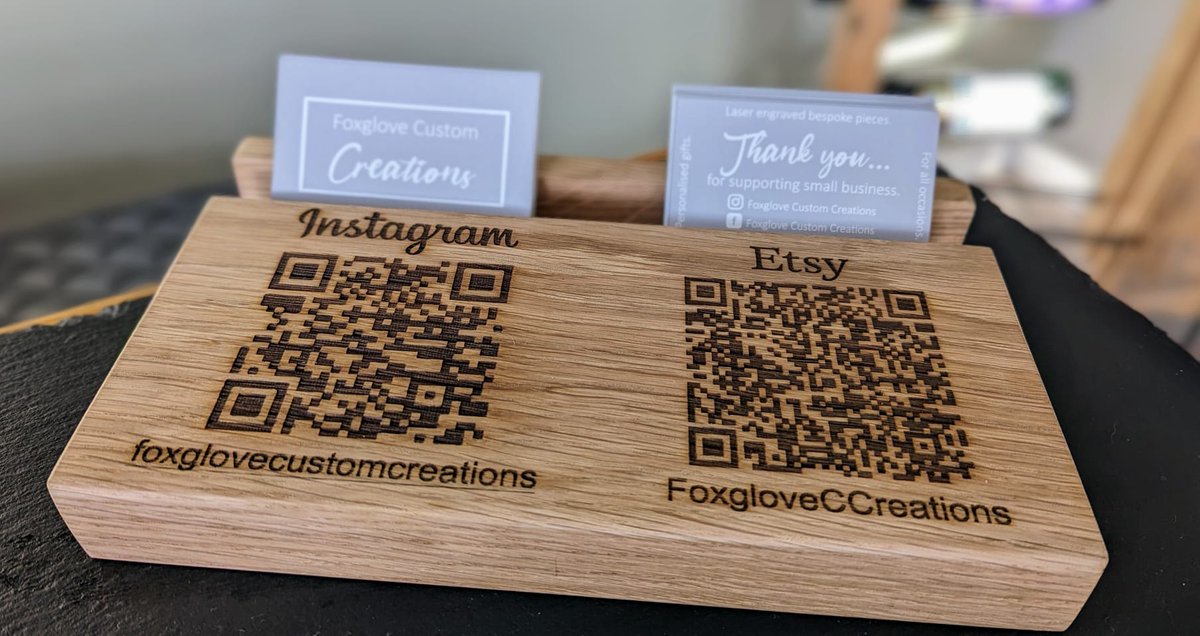 What a crazy busy February so far for Foxglove Custom Creations!🤪 Our latest request is for one of these #EcoFriendly QR code stations for our local hairdressers in #BamberBridge Made from reclaimed Ash! 🙌🏼🪵♻️🌍💚 #SupportLocal #LancashireBusiness #FridayFeeling #Preston