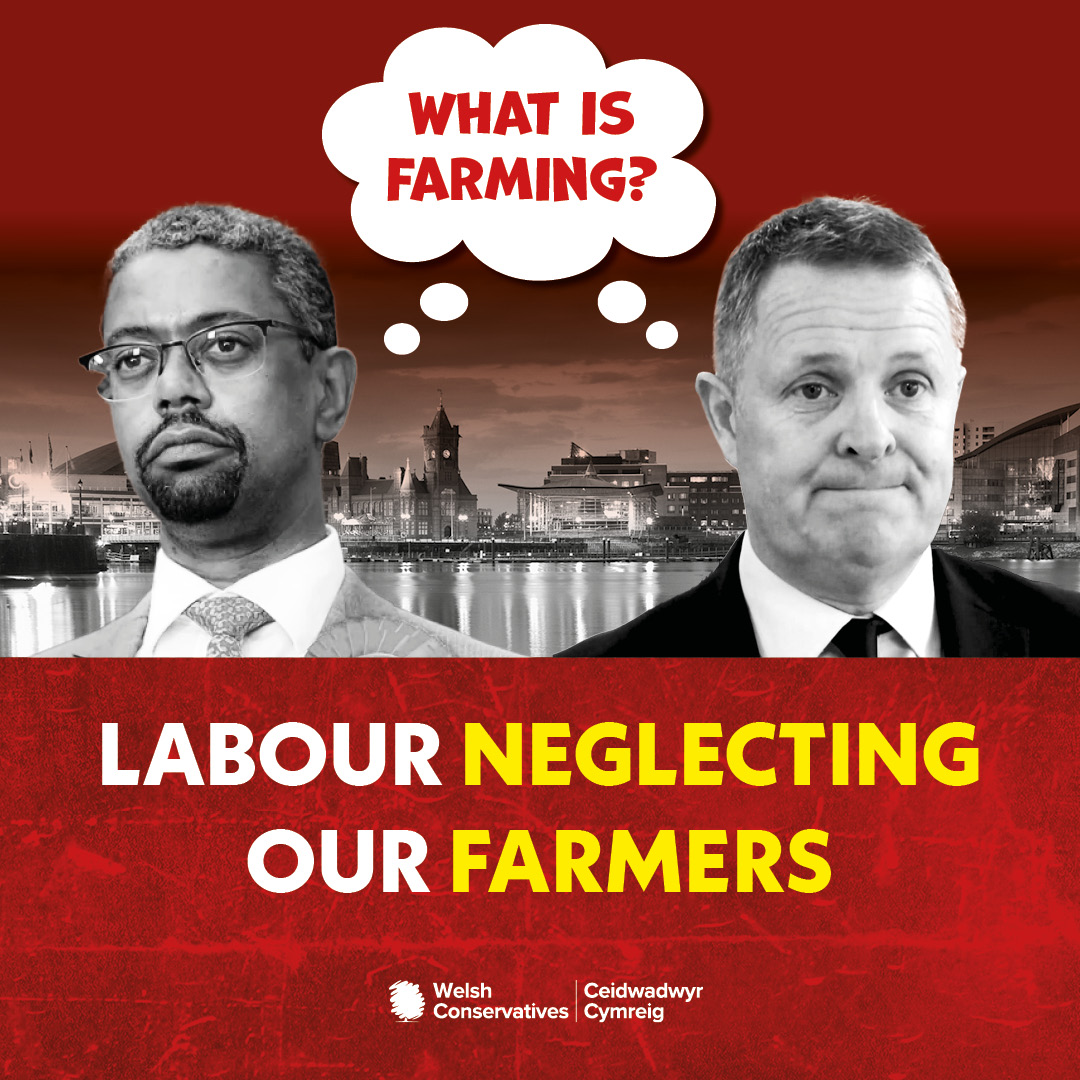 👀 Both Labour leadership candidates barely mention farming in their manifestos. 🥀 Labour do not care about farmers in Wales. 🚜 Farming in Wales needs a friend and that friend is the Welsh Conservatives.
