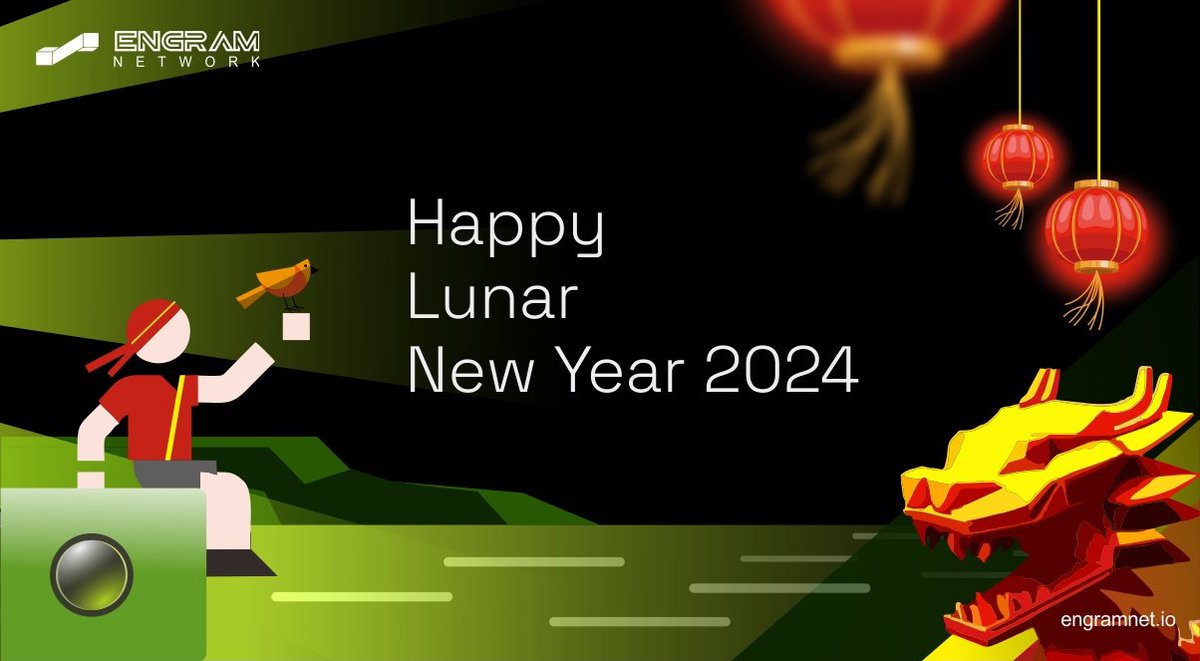 Wishing you the best luck and prosperity in this new year of dragon 🐲 

#ChineseNewYear 
#ChineseNewYear2024 
#happycny
#Engramnetwork
#LunarNewYear