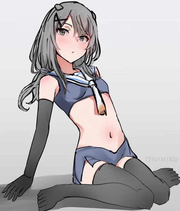 #艦これ版深夜の真剣お絵描き60分一本勝負 #艦これ版真剣お絵描き60分一本勝負_20240209 おひさしワンドロ伊201