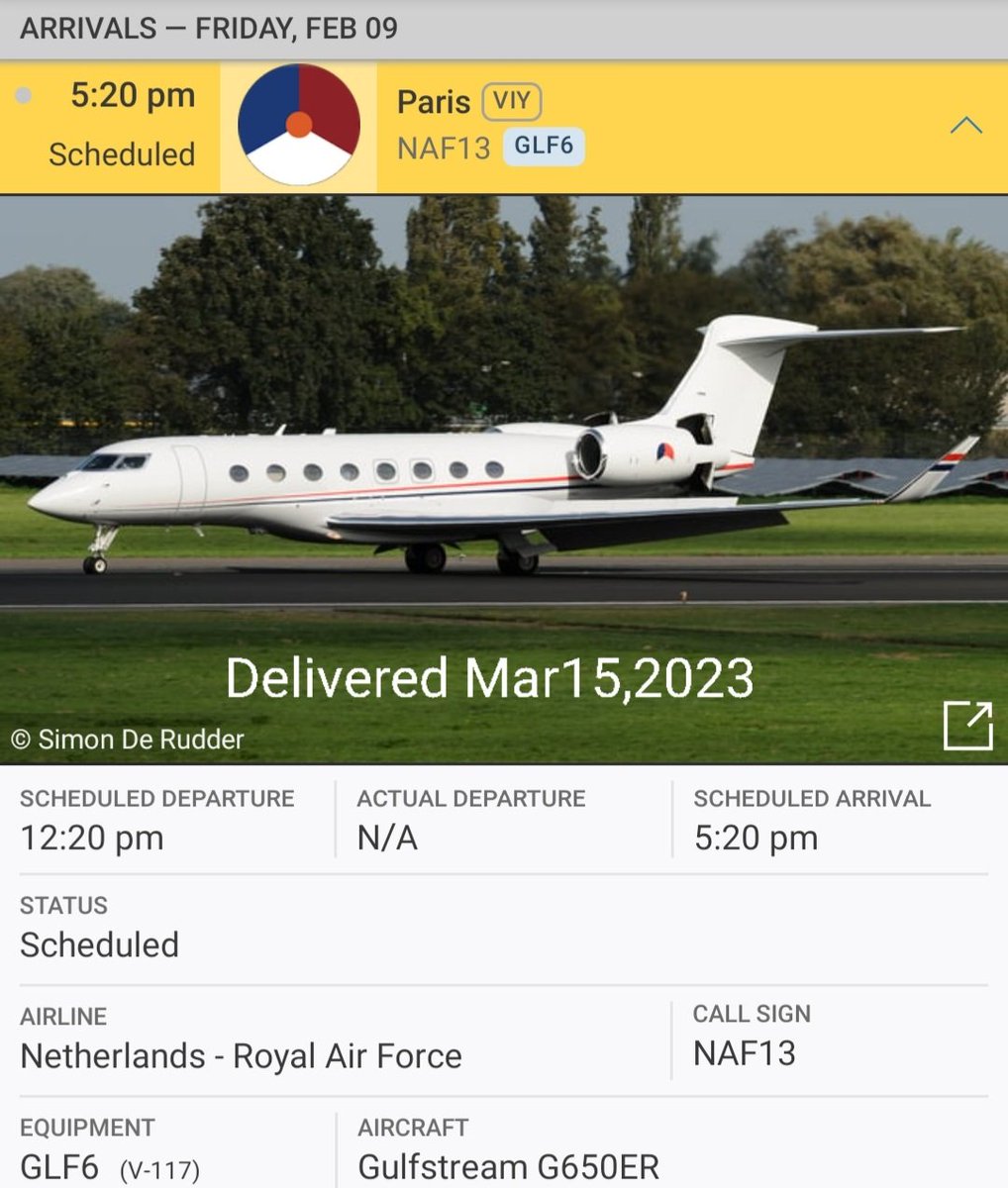 LebanonJets's tweet photo. Government of #Netherlands #RoyalAirForce #V117 hex #480C1B a brand new #G650 started from base in #Eindhoven passed through #Paris (VIY- used by smaller diplomatic flights) noe headed to #Beirut
Same jet has done a lot of trips since entering service 11 months ago https://t.co/QJ28zW3r05