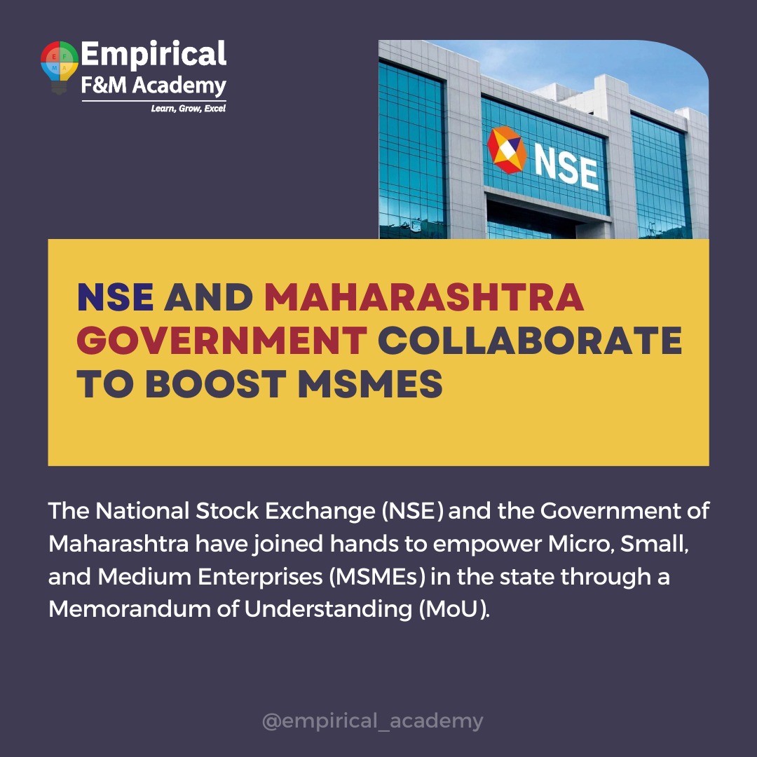 InvesTradeEFMA's tweet photo. News of the day🤝🤝😊

Follow us @empirical_academy for more updates 

#nse #nseindia #msme #government #maharashtragovernment #mou #trading #stockmarket #empiricalacademy https://t.co/auU5NRxP4f