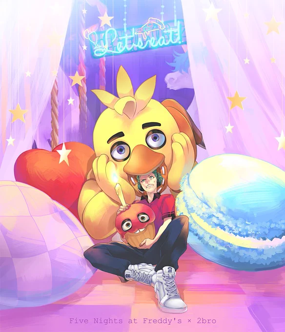 前描いたやつwwwチカちゃんすっき。にぶろさんだとfnafとダンジョンナイトメアシリーズ実況がすっき 