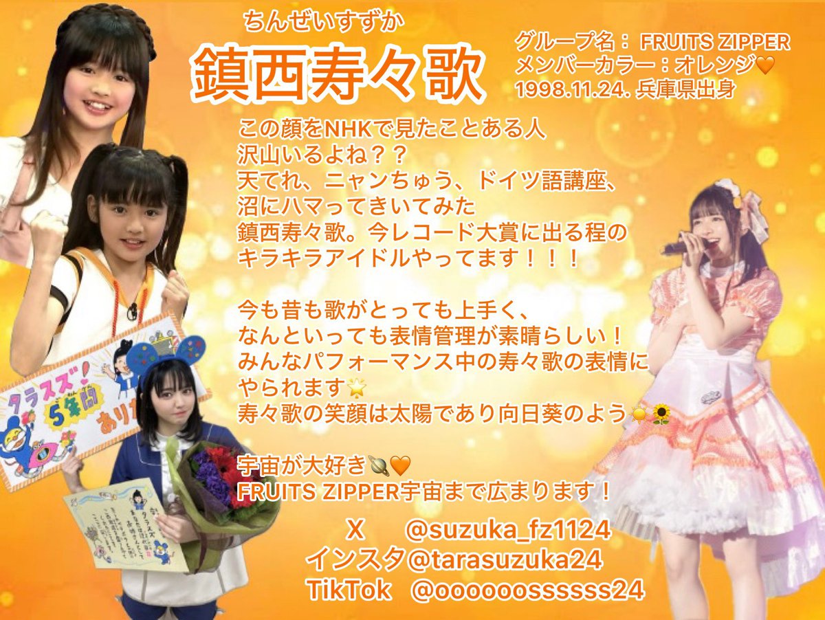 ミュージックステーションを見て FRUITS ZIPPER（フルーツジッパー