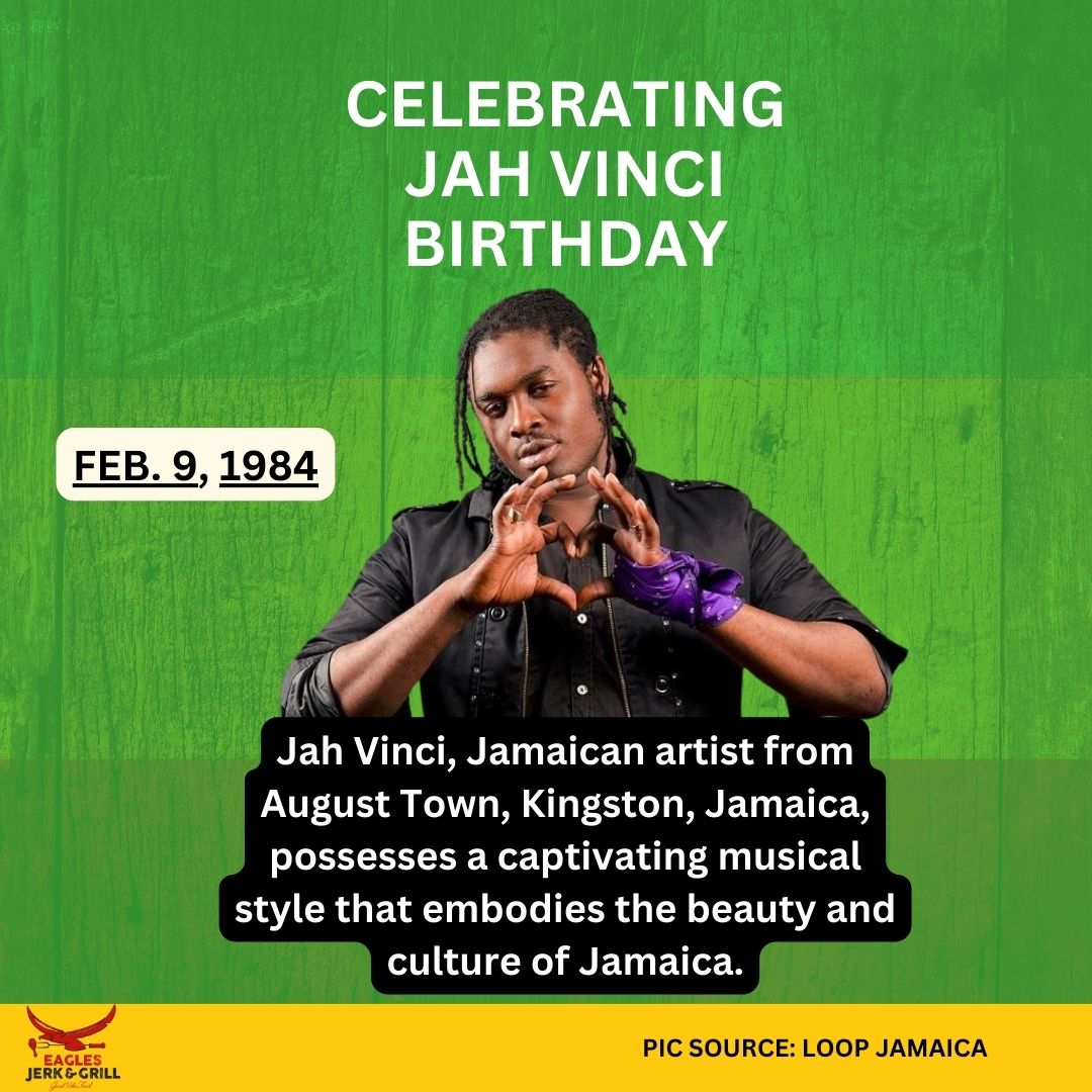 EaglesJerk's tweet photo. 🎉 Today, we celebrate Jah Vinci's extraordinary talent! Born February 9, 1984. His music reflects Jamaica's beauty and culture.

 If you're a fan, comment: Jah Vinci #JahVinci #CelebratingJahVinci #ReggaeArtist https://t.co/JYCQnGsDzc