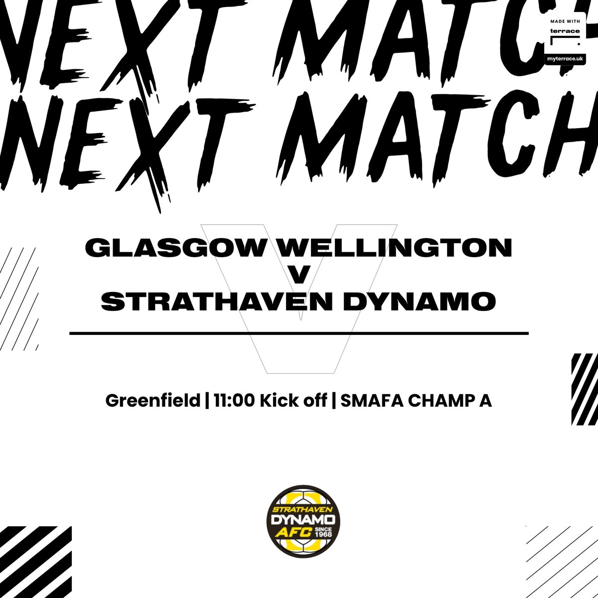 📆Sat 10th Feb
🆚 Glasgow Wellington
🏆 SMAFA CHAMP A
🏟 Greenfield G32 6TP
⏱ 11:00

Return to league action tomorrow with a trip to the east end to face The Dukes, as tough as they come at this level but looking for nothing less than 3 points.

Mon the Mo’s 🤛🏼💛