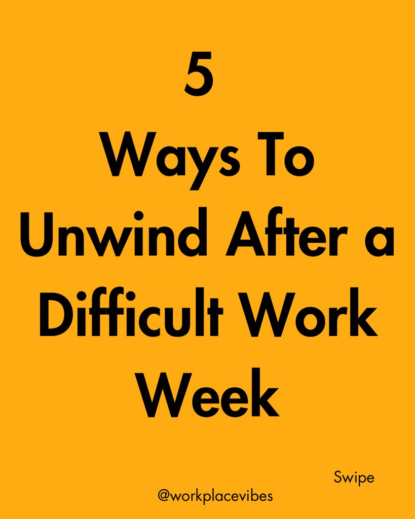 workplacevibes's tweet photo. If you have had a difficult work week, read on for effective self unwinding strategies to restore and improve your mental,emotional and physical wellbeing. 
Do let me know which of these strategies you intend to adopt
#workplacevibes #myworkplacevibes #work #job #weekend #unwind https://t.co/XjhwUa7YiI