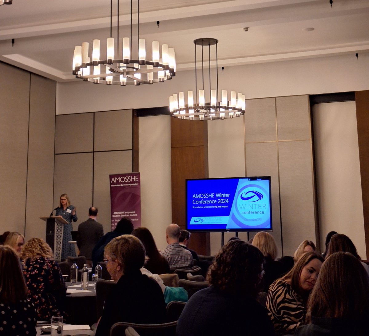 Fascinating conversations taking place about how student services teams can use data to demonstrate the impact of their services. 

The workshop is being led brilliantly by AMOSSHE Executive member <a href="/sallylambah/">Sally Lambah</a>

 #amosshecpd