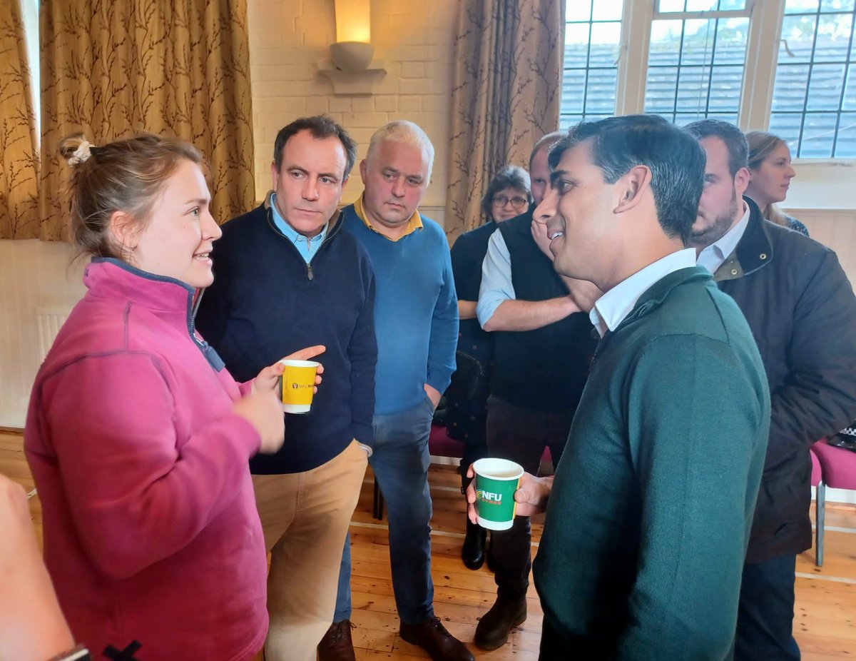 nfusouth's tweet image. Prime Minister Rishi Sunak met NFU members in Devon this morning, during his tour of the South West. He joined a constituency meeting with @simonjamesjupp and was asked about SFI, bovine TB and planning issues.
