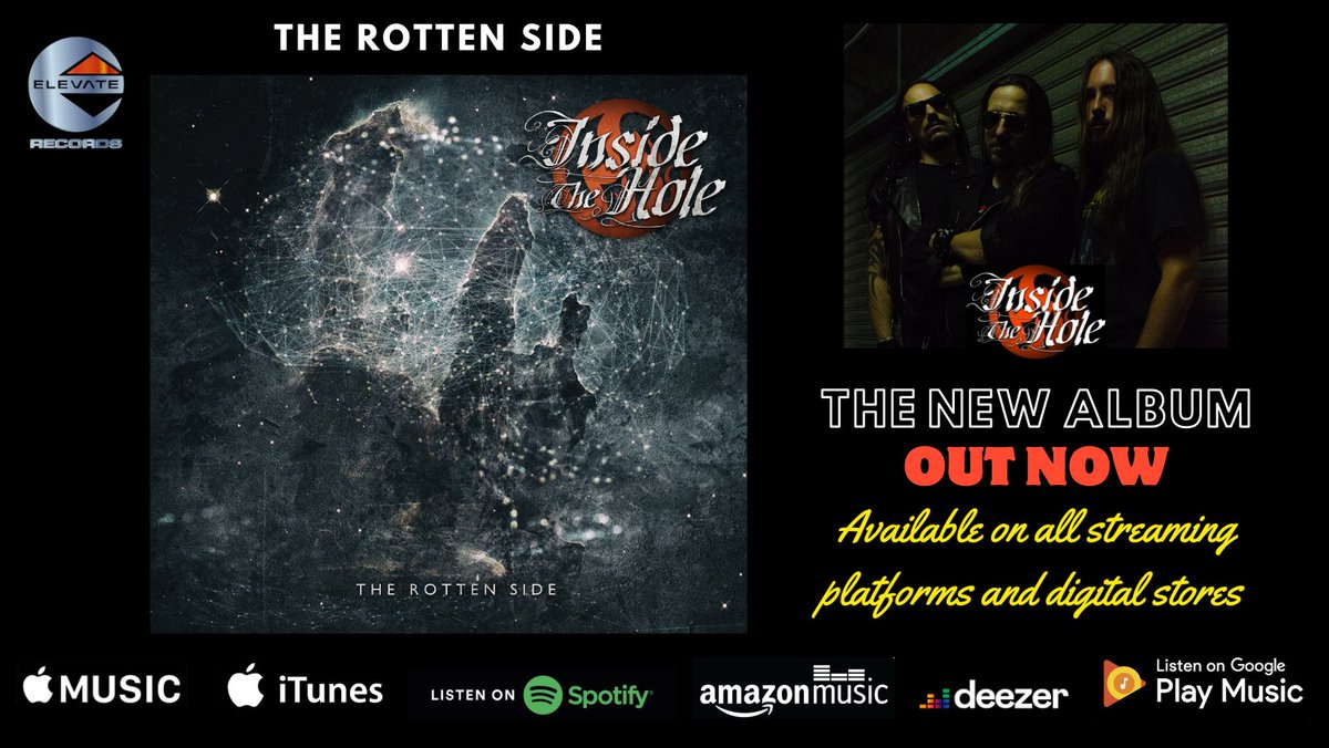 The new album THE ROTTEN SIDE (Elevate Records, 2024), is now available in a special digipack edition and on all digital stores and streaming platforms! 
Check it out: li.sten.to/therottenside

#insidethehole #NewAlbum #NewRelease #rocknroll #rockmusic